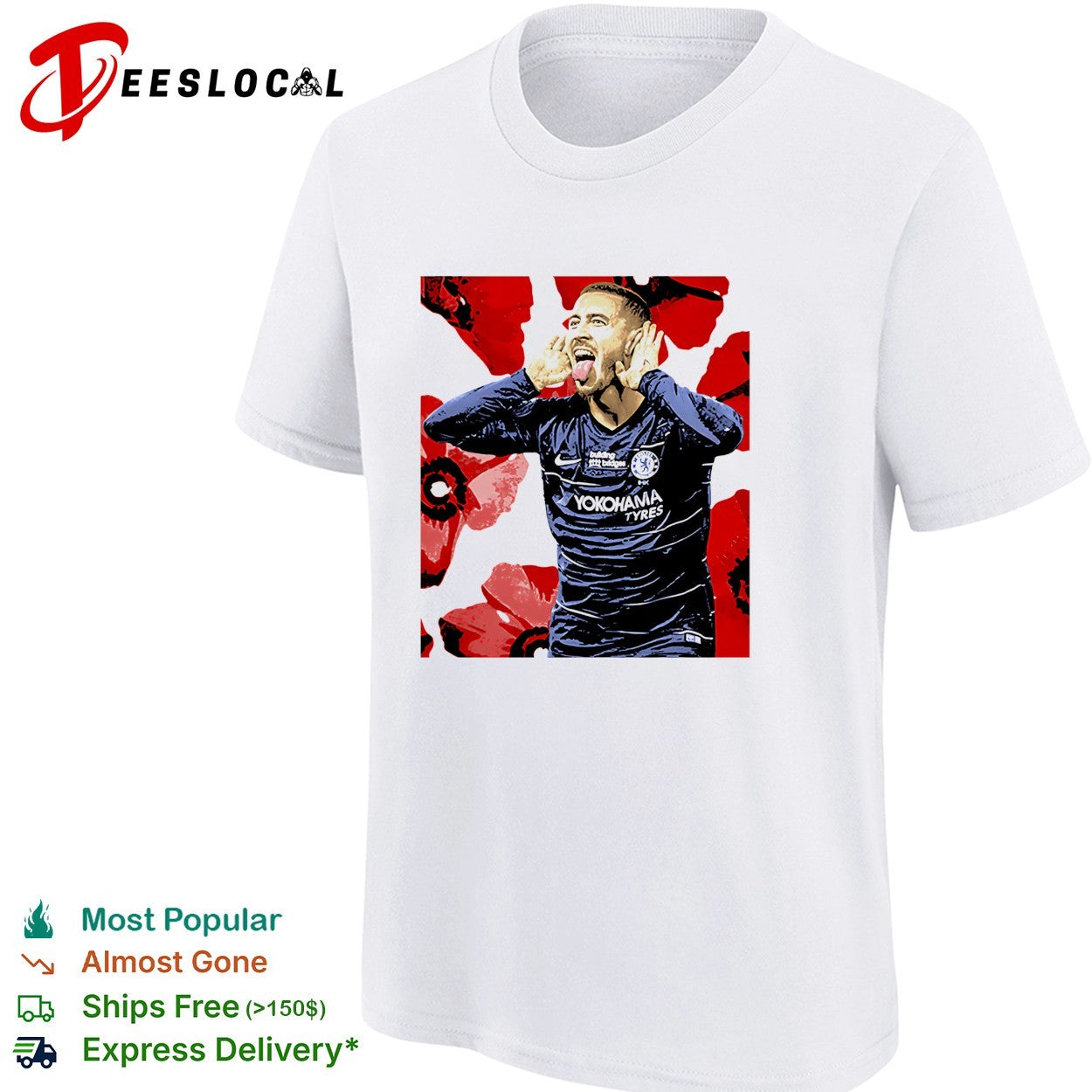 Eden Hazard Chelsea graphic shirt