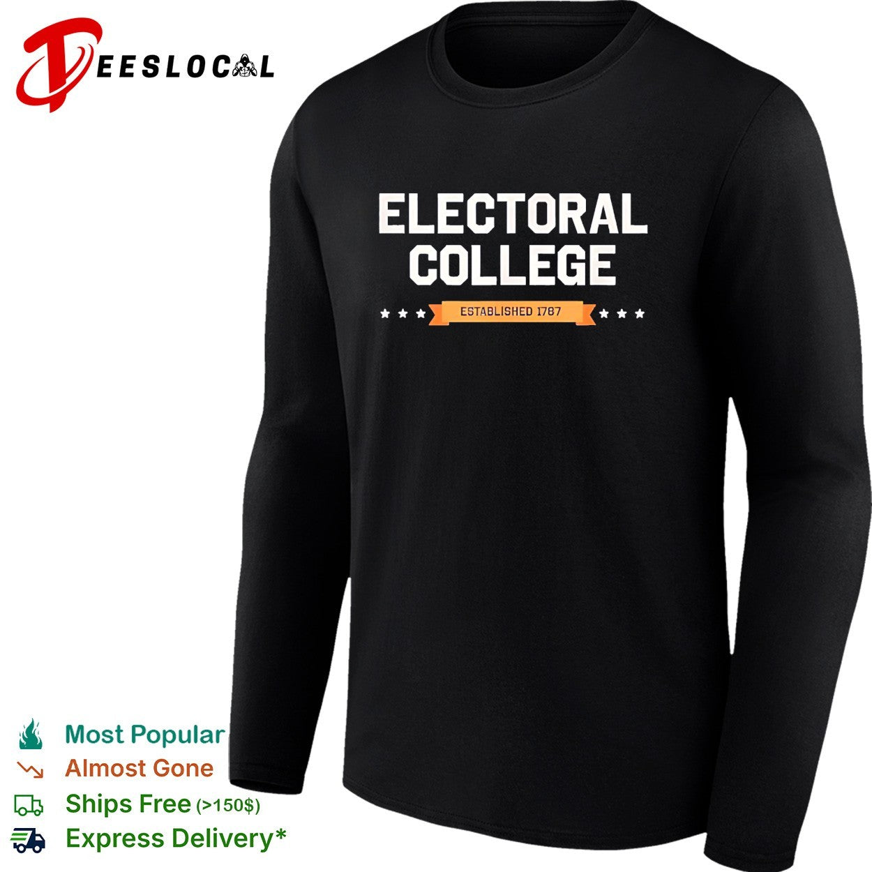 Electoral college established 1787 shirt