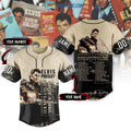 Elvis Presley 25 Best Song Personalized Baseball Jersey