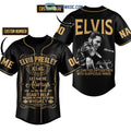 Elvis Presley King Of Rock N Roll Personalized Baseball Jersey