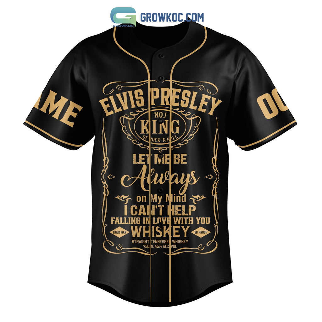 Elvis Presley King Of Rock N Roll Personalized Baseball Jersey