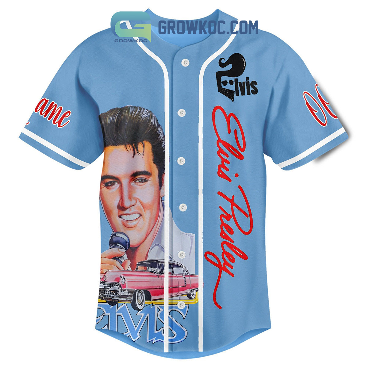 Elvis Presley Live Each Day As It Were Your Last Personalized Baseball Jersey