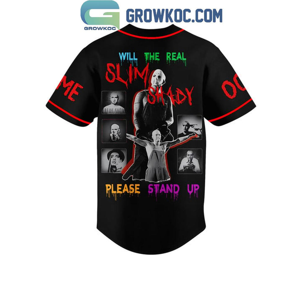 Eminem Real Slim Shady Please Stand Up Personalized Baseball Jersey