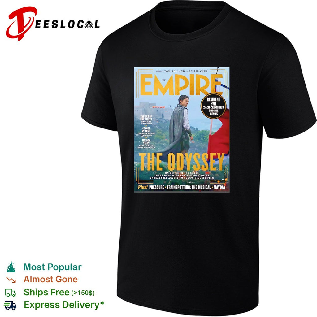 Empire magazine The Odyssey cliff cover shirt