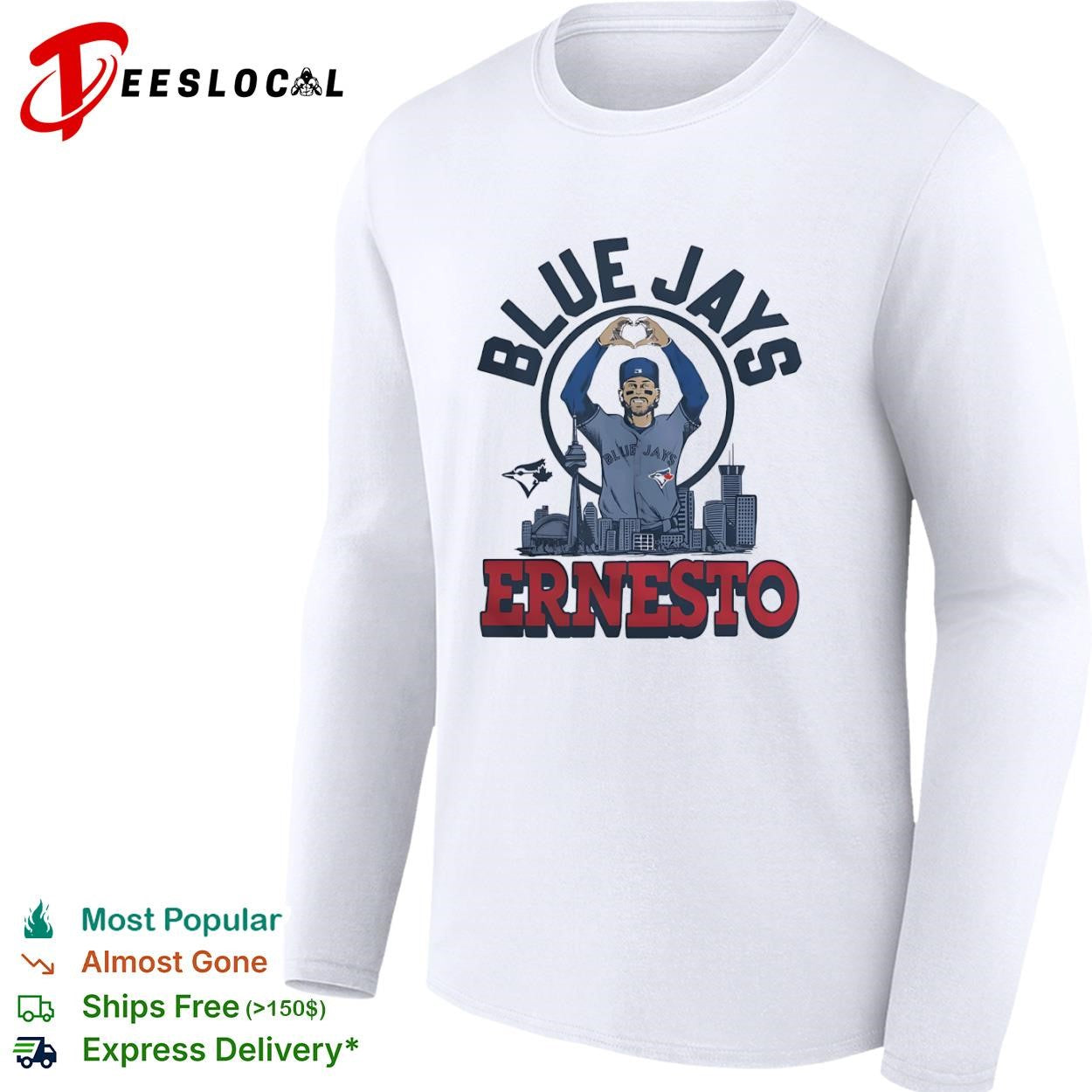 Ernesto Toronto Blue Jays player skyline shirt