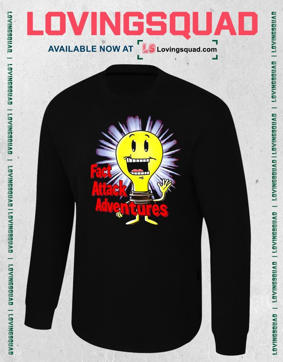 Fact Attack Adventures Light Bulb Character T-shirt