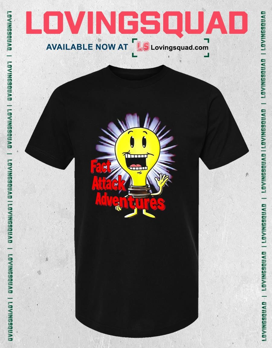 Fact Attack Adventures Light Bulb Character T-shirt