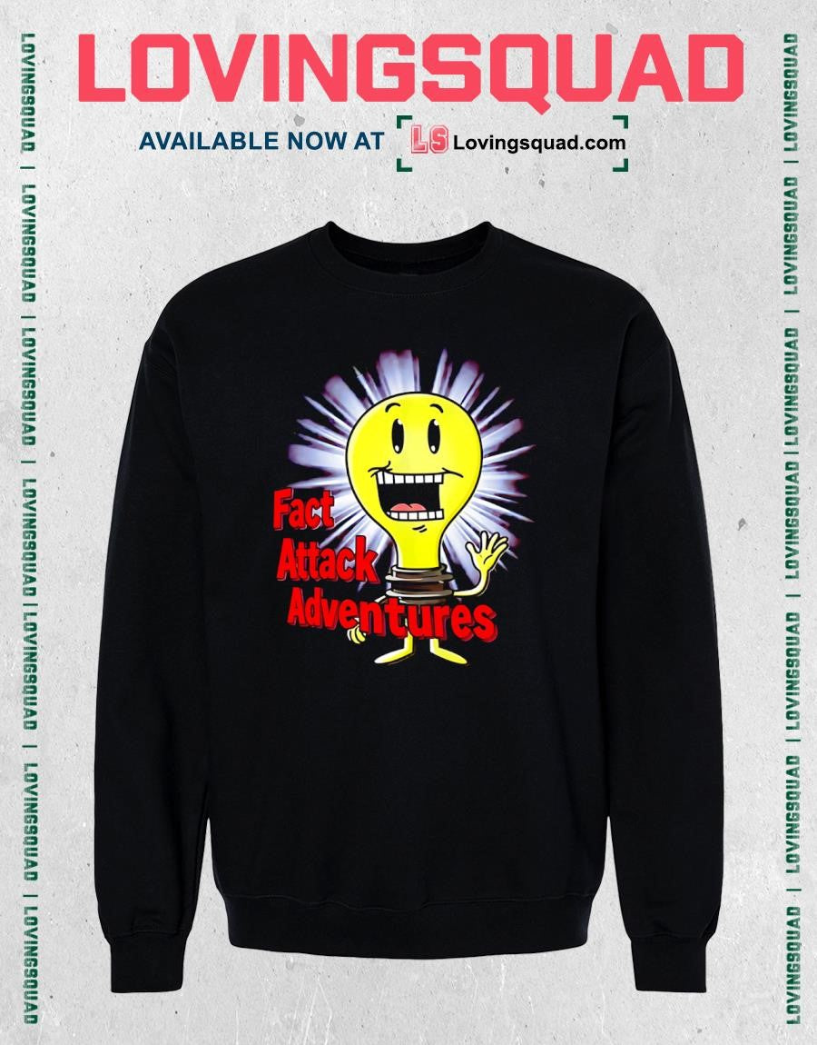 Fact Attack Adventures Light Bulb Character T-shirt