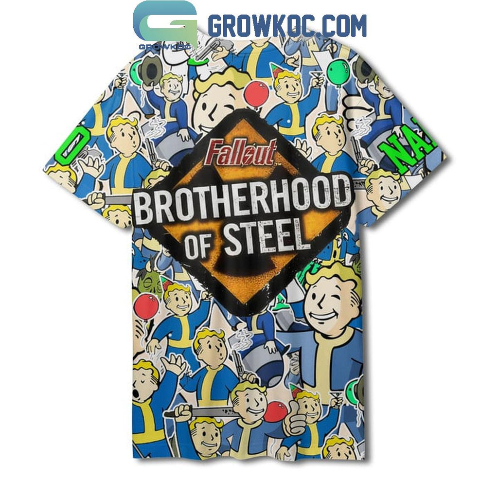 Fallout Nuclear Winter Brotherhood Of Steel Personalized Baseball Jersey