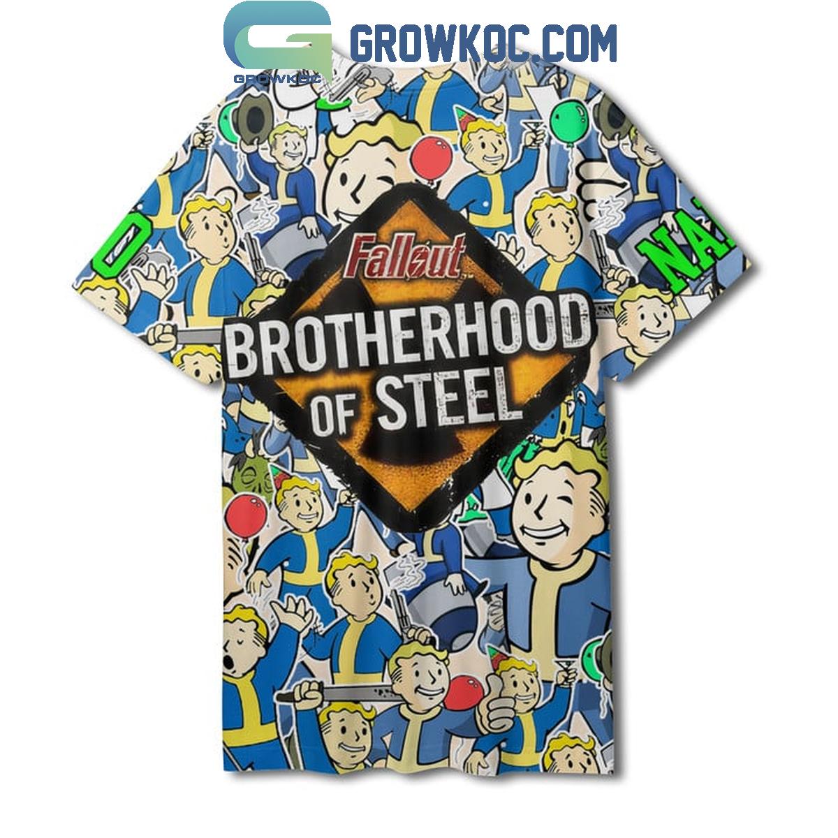 Fallout Nuclear Winter Brotherhood Of Steel Personalized Baseball Jersey