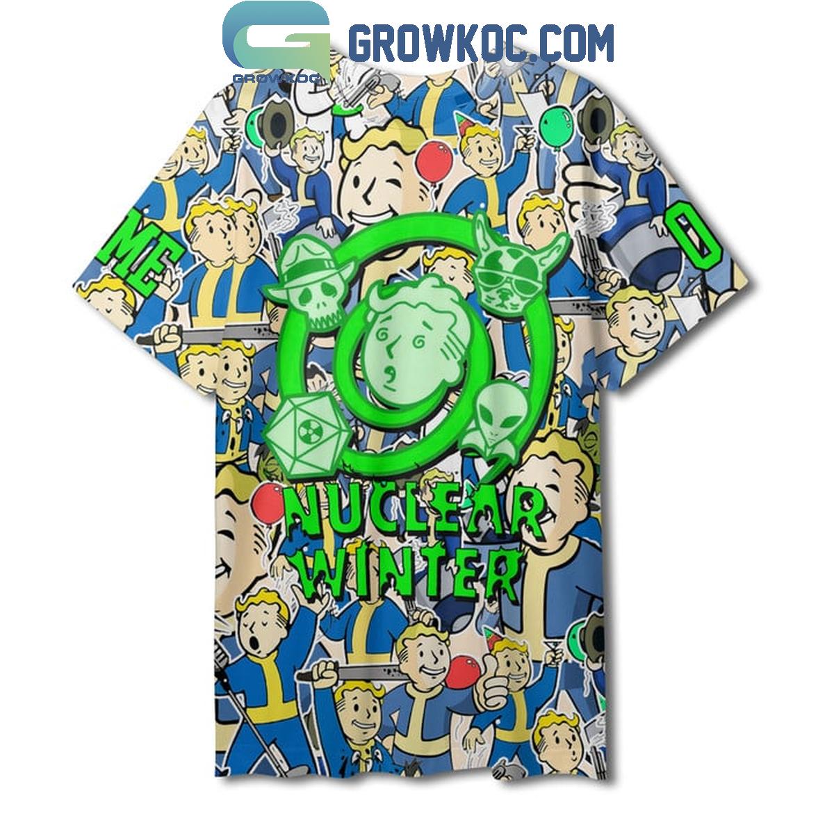 Fallout Nuclear Winter Brotherhood Of Steel Personalized Baseball Jersey