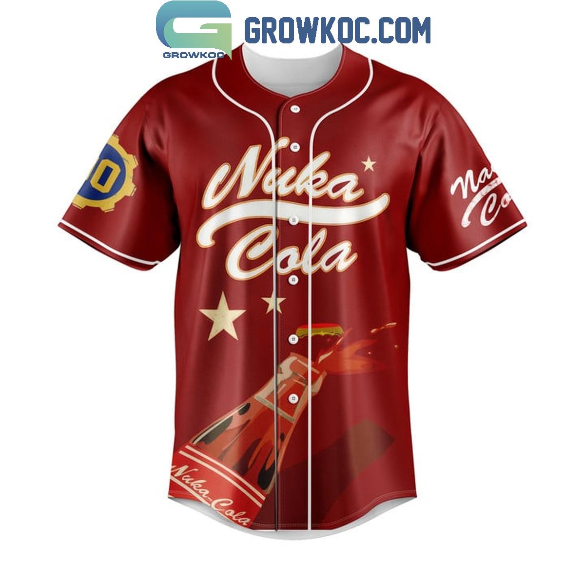 Fallout Nuka-Cola Red Design Personalized Baseball Jersey