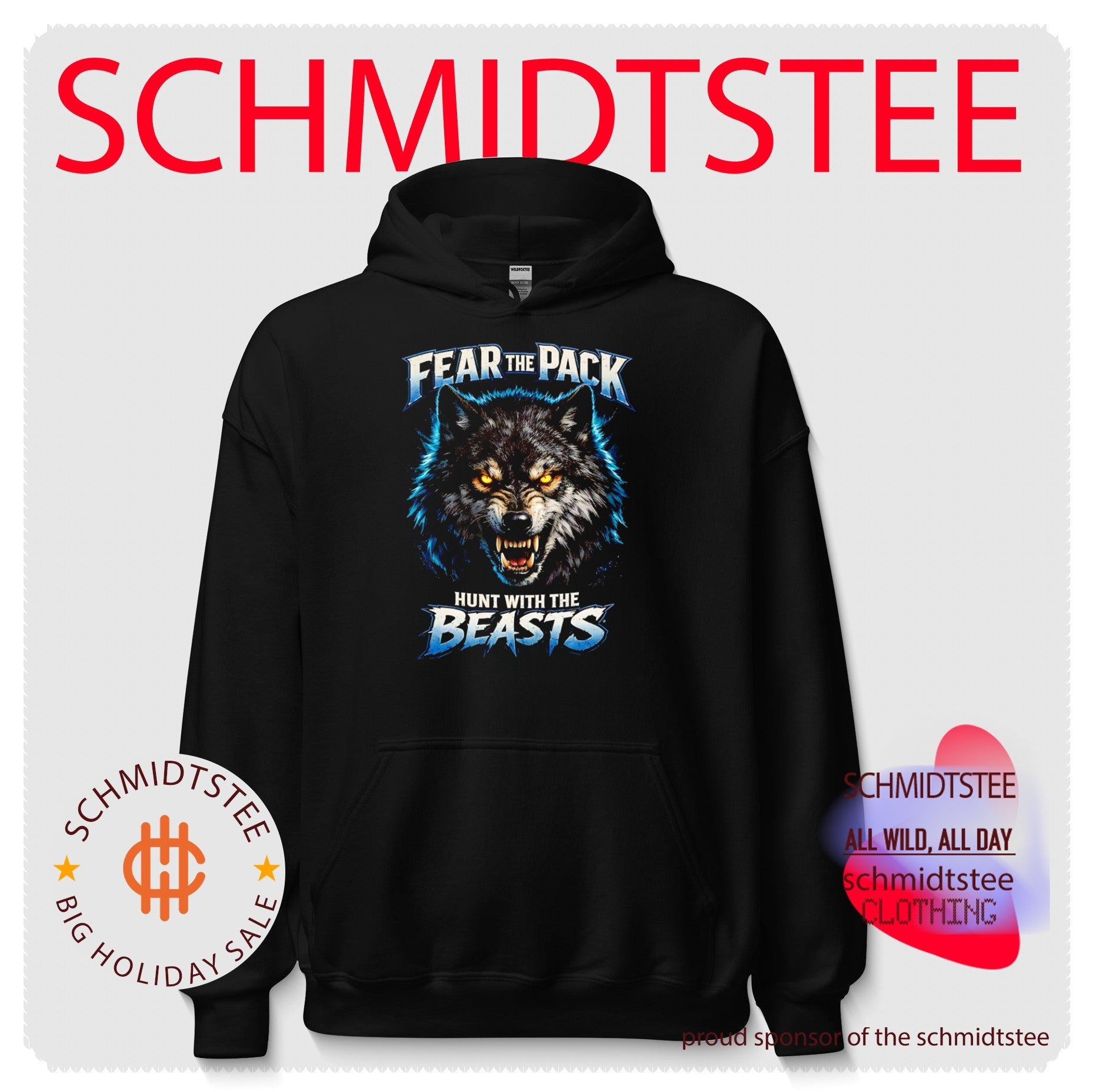 Fear the Pack Hunt with the Beasts wolf shirt