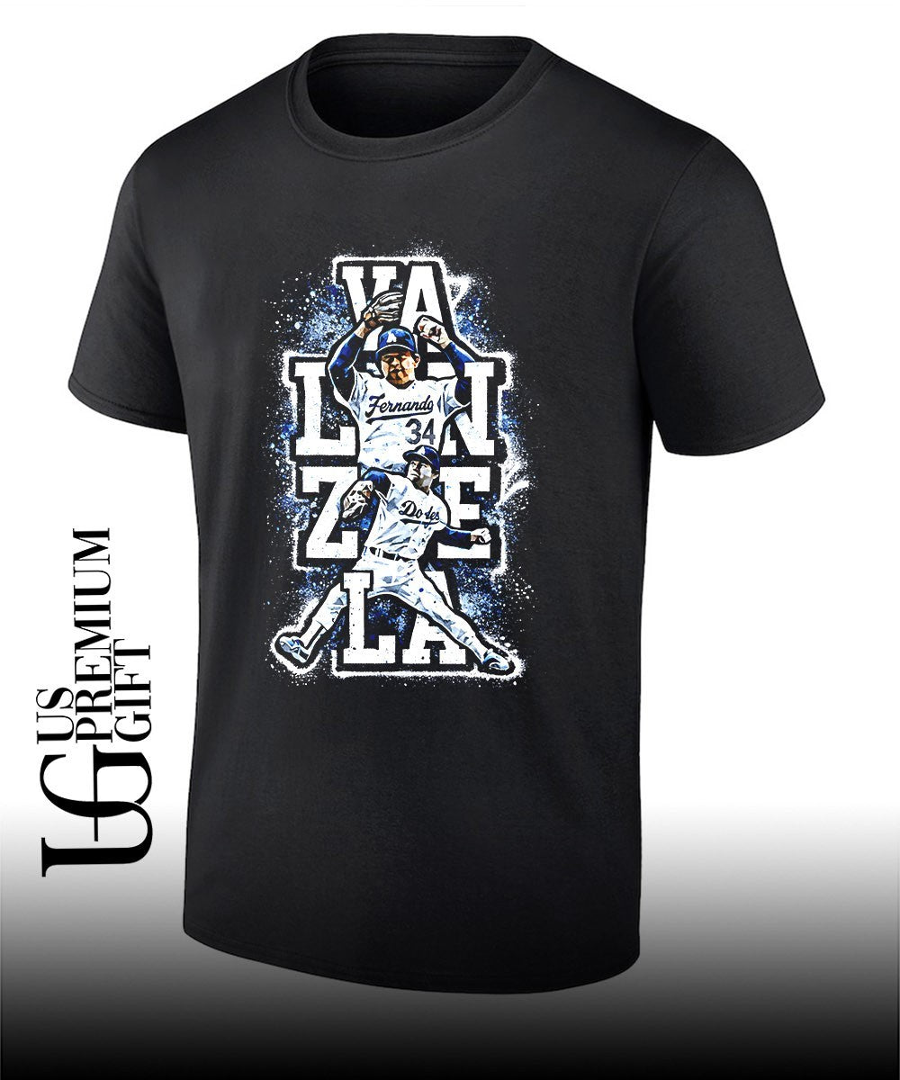 Fernando Valenzuela Los Angeles Dodgers baseball shirt