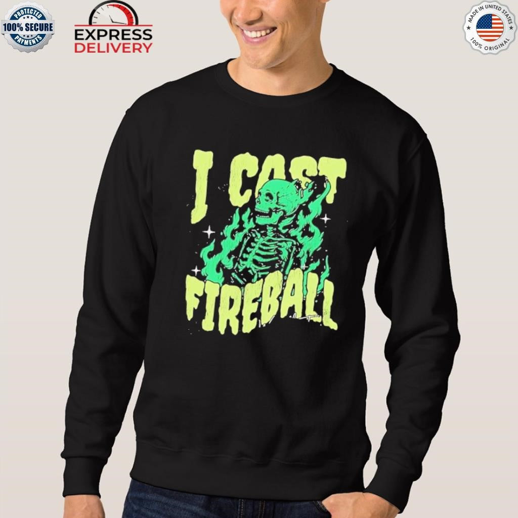 Fire Skeleton I Cast Fireball Shirt