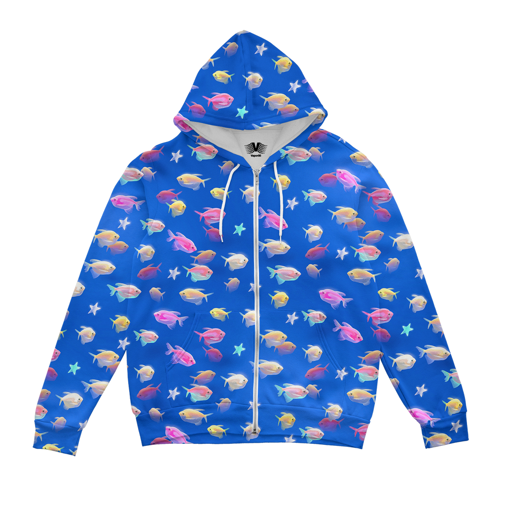 Fishes For Vapor Zip Up Hoodie
