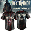 Five Finger Death Punch 20th Anniversary World Tour Baseball Jersey