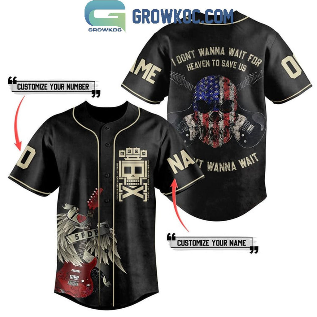 Five Finger Death Punch I Don’t Wanna Wait Personalized Baseball Jersey