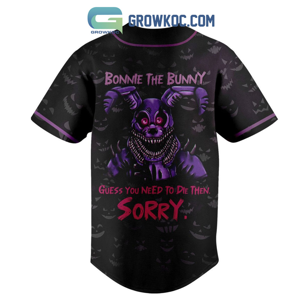 Five Night At Freddy It’s Me Your Ol Buddy Bunny Bonnie Here Baseball Jersey