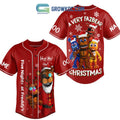 Five Nights At Freddy’s Ho Ho Ho A Very Fazbear Christmas Custom Name Personalization Christmas Baseball Jersey