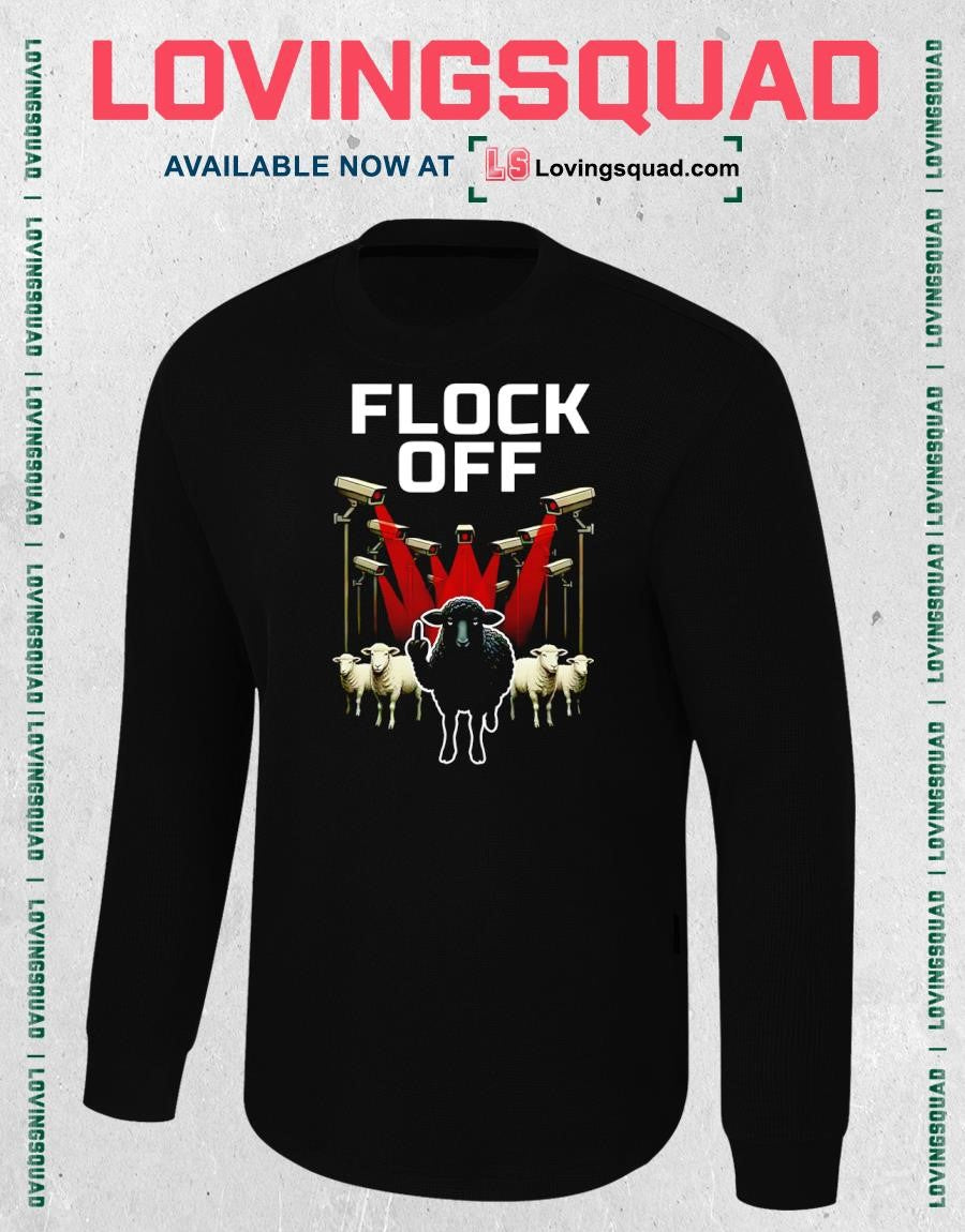 Flock Off Black Sheep Surveillance Rebellion T-shirt