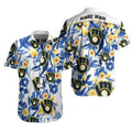 Floral MLB Milwaukee Brewers Beach Shirt - Brewers Hawaiian Shirt