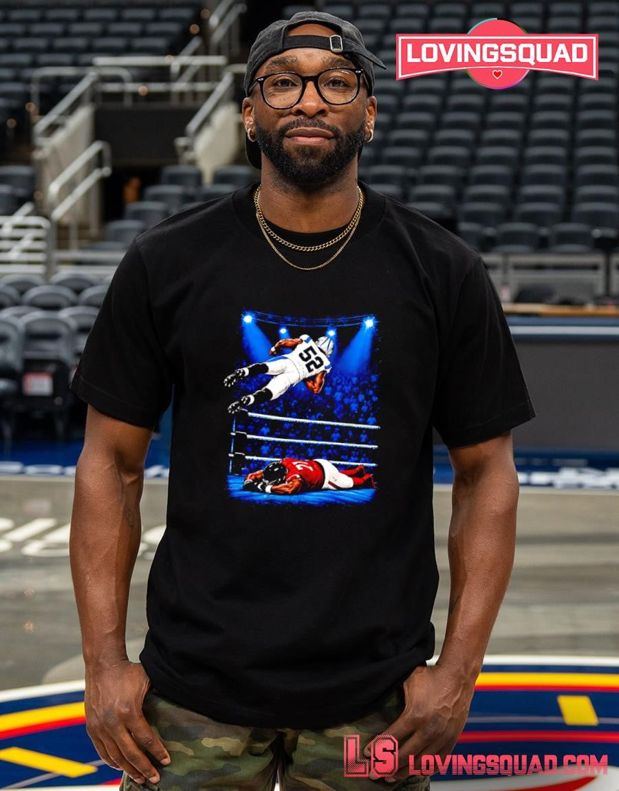 Football Player No 52 Jumping Over No 21 T-shirt