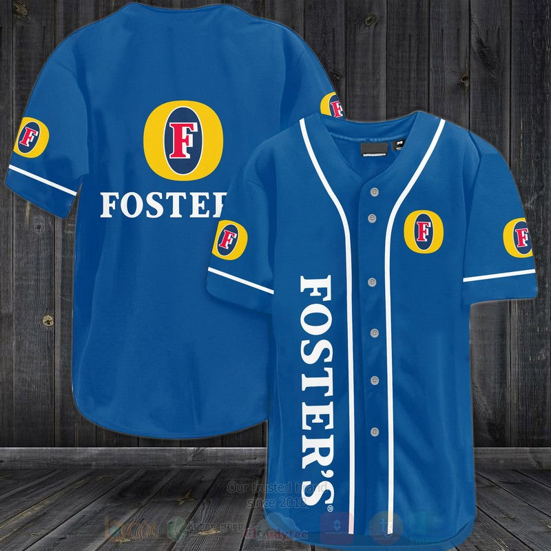 FASHION Fosters Lager Baseball Jerseys Botton Shirt