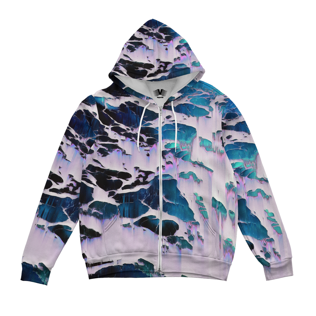Fractal Land Zip Up Hoodie
