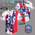 France Team European Football Championship UEFA EURO 2024 Personalized Baseball Jersey