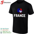 France rooster mascot strutting shirt