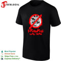 Frankie was here skull crown shirt