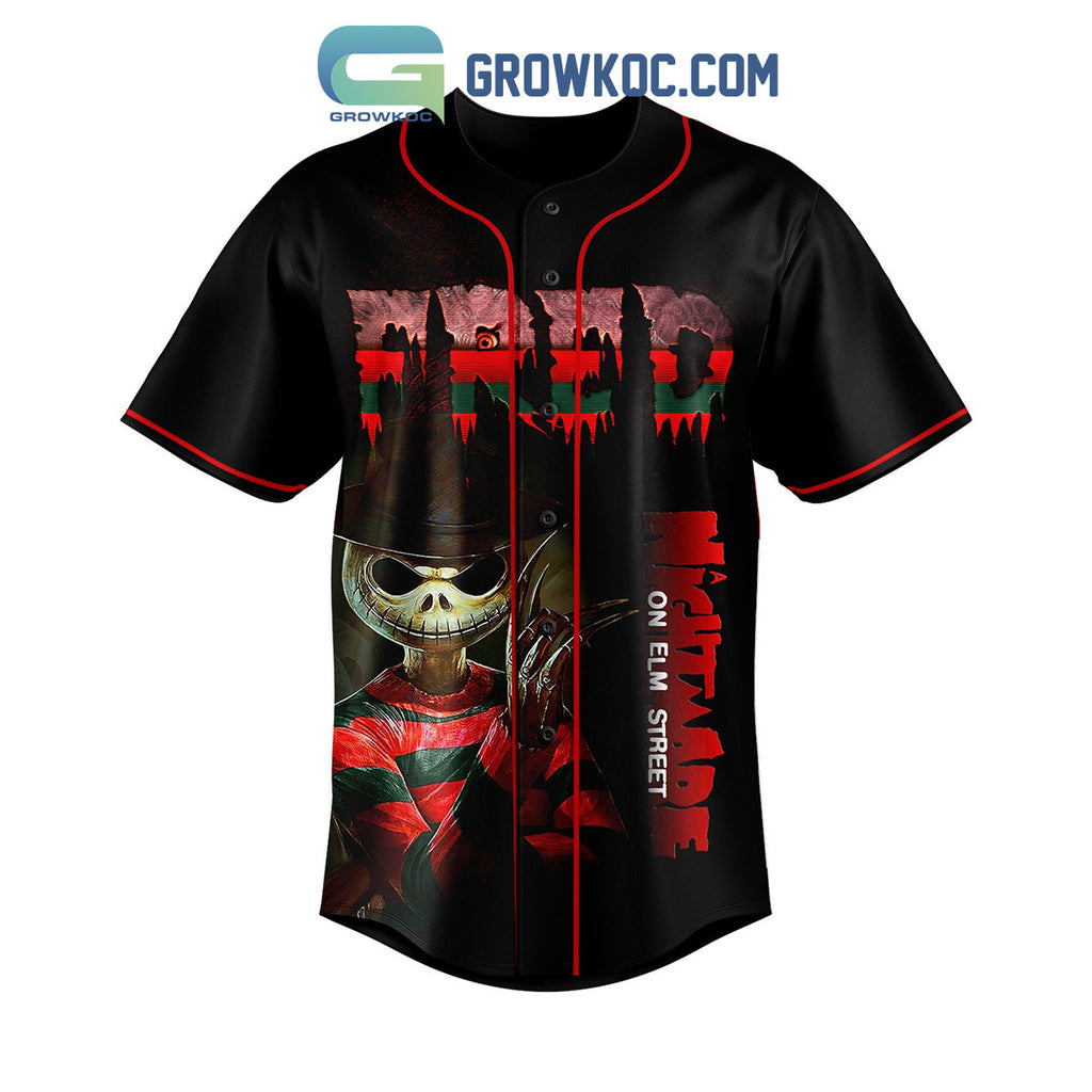 Fred Nightmare On Elm Street Jack Skellington Custom Baseball Jersey