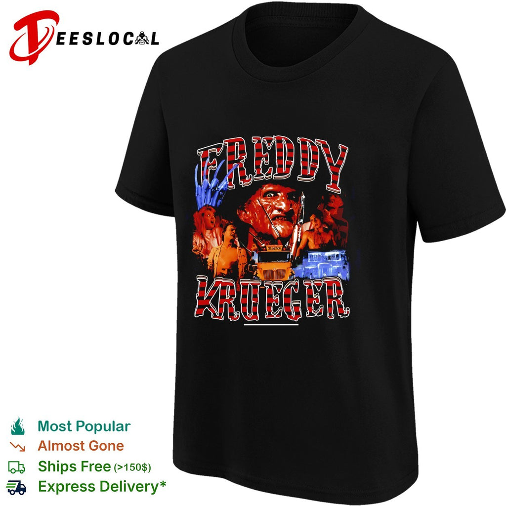 Freddy Krueger horror collage shirt