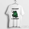 Frog Croakin And Smokin T Shirts Hoodie, Sweatshirt | InkRitualCo.com