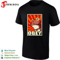 Frog obey poster retro shirt