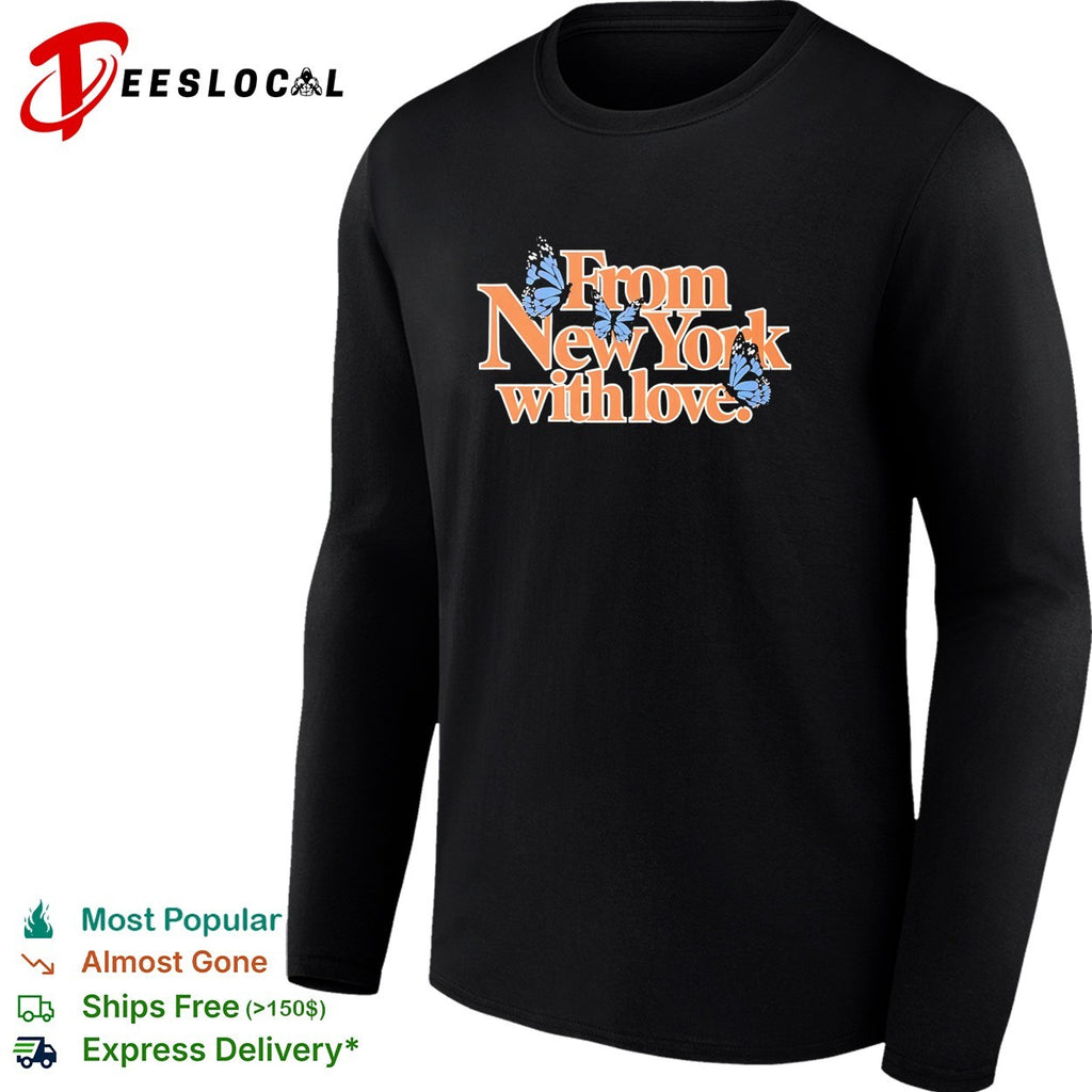 From New York with love butterflies shirt