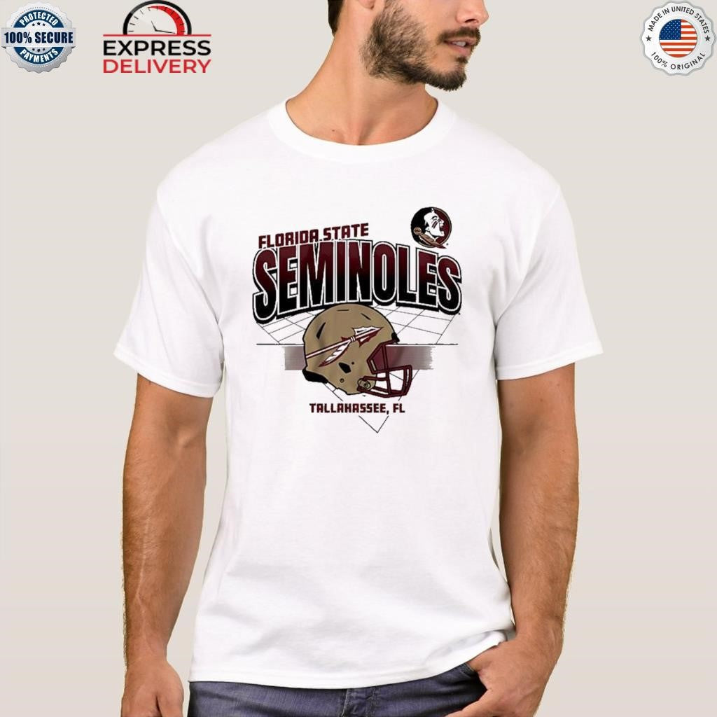 Fsu Florida State Football Helmet Grid Shirt