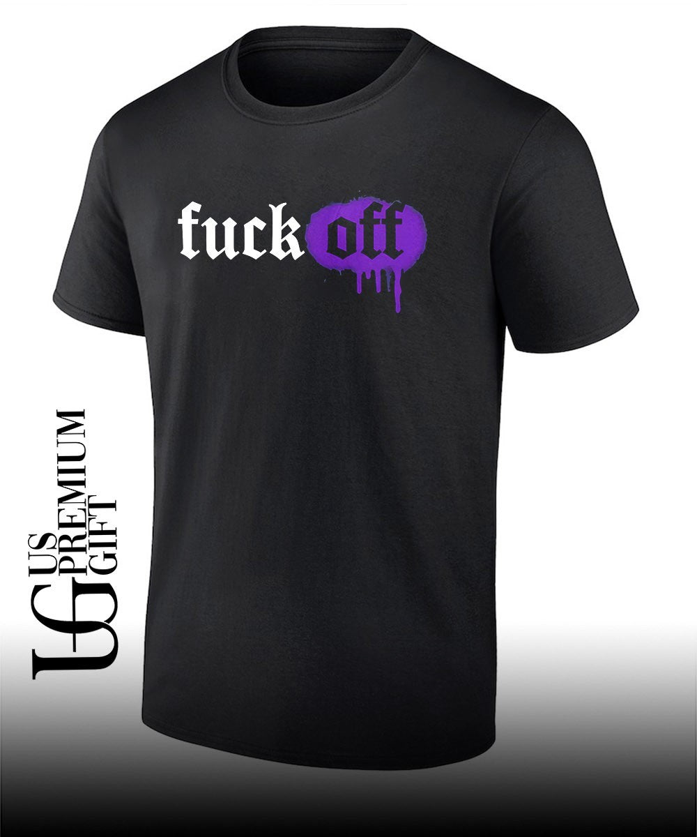Fuck off dripping paint aesthetic shirt