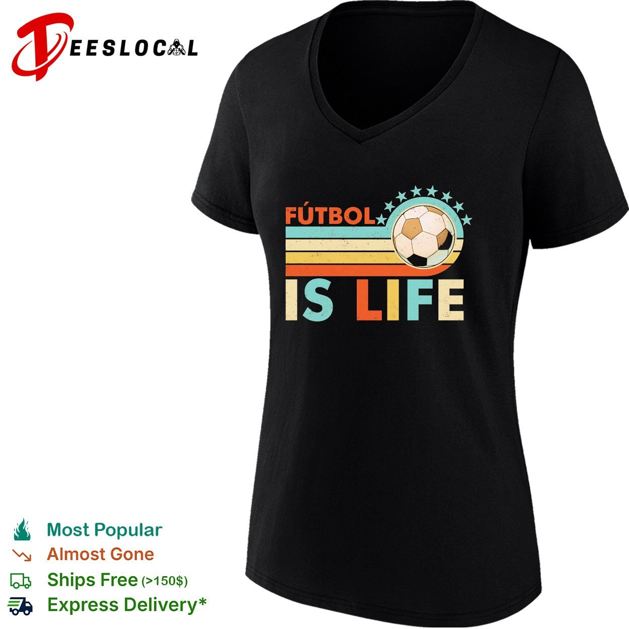 Futbol is life football vintage shirt