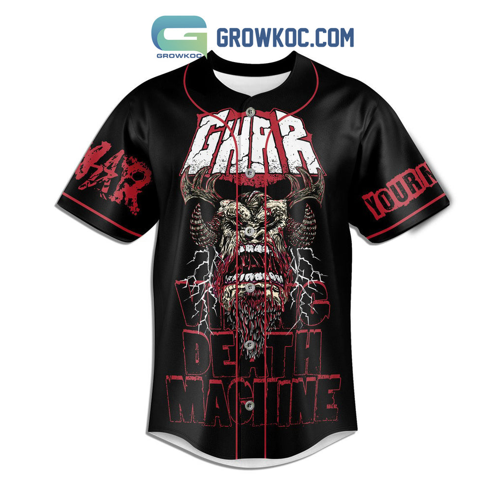 GWAR Death Machine Sumdogs 20th Anniversary Tour Personalized Baseball Jersey
