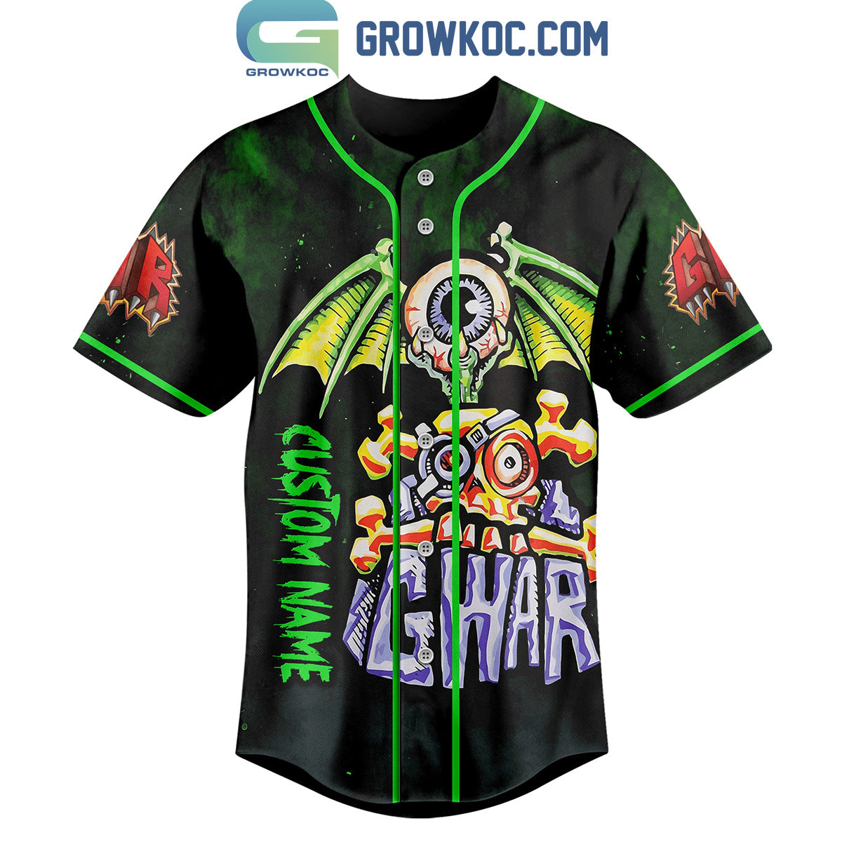 GWAR Gor-Gor-Gor-Gor Comes And Sirens Wail Personalized Baseball Jersey