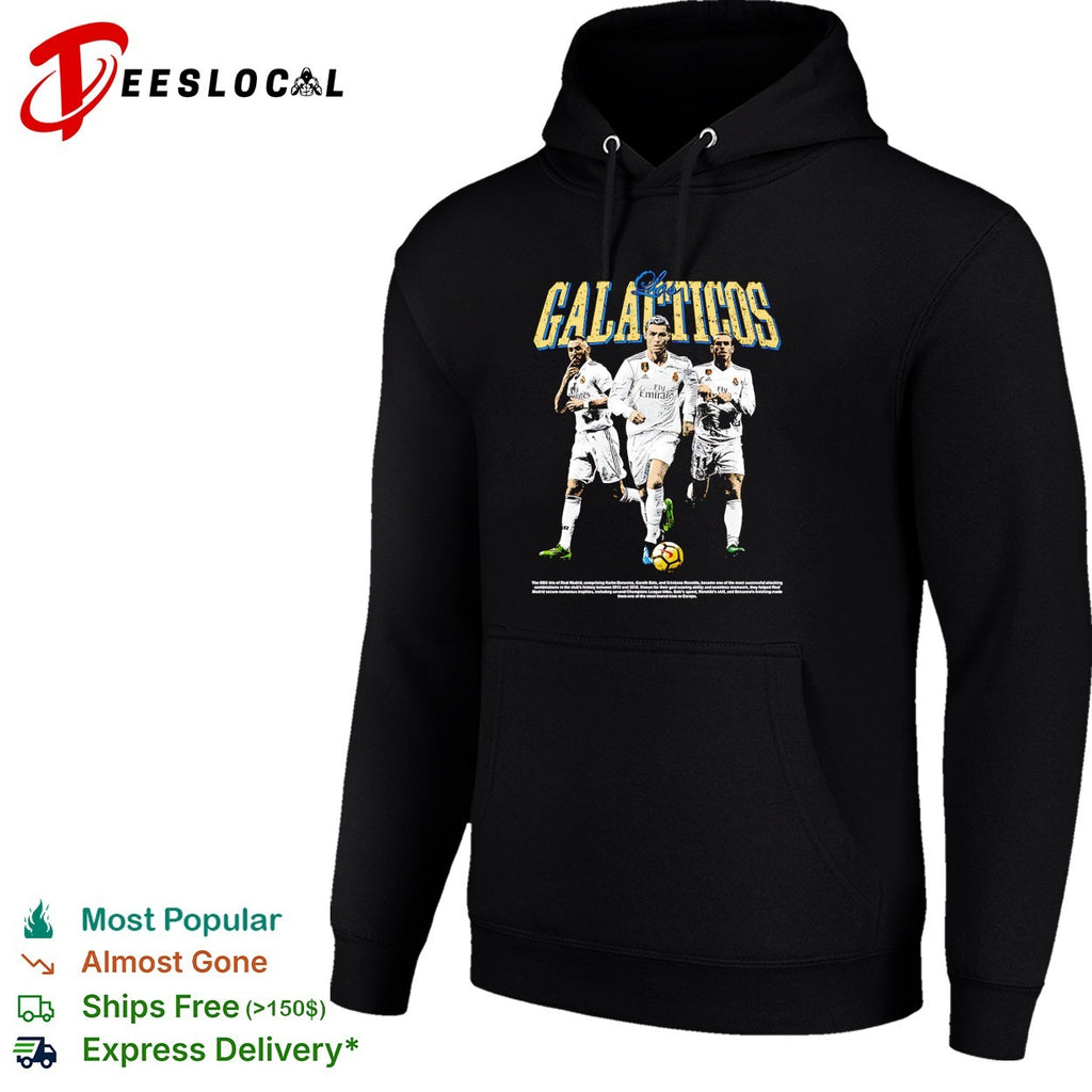 Galacticos Real Madrid Benzema Ronaldo Bale portrait shirt
