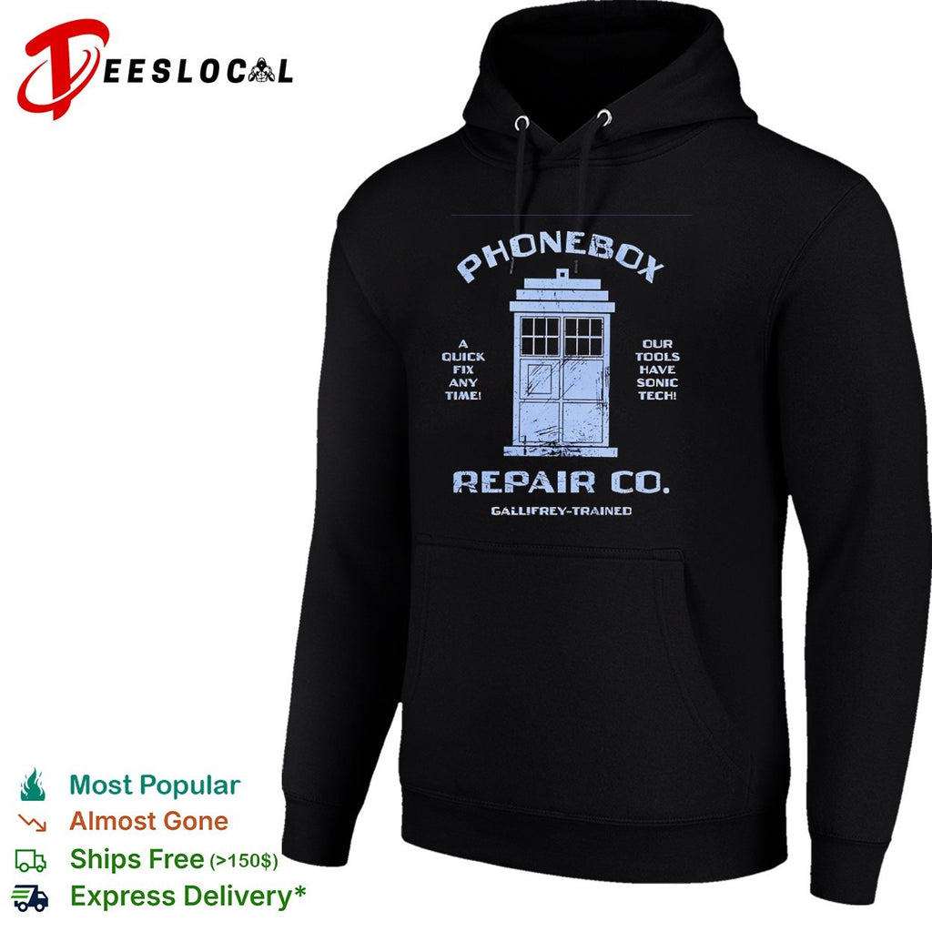 Gallifrey-trained Phonebox repair co a quick fix any time shirt