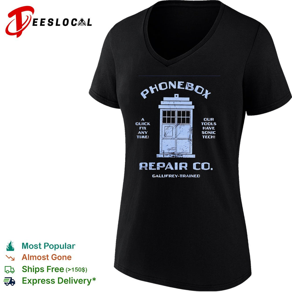 Gallifrey-trained Phonebox repair co a quick fix any time shirt