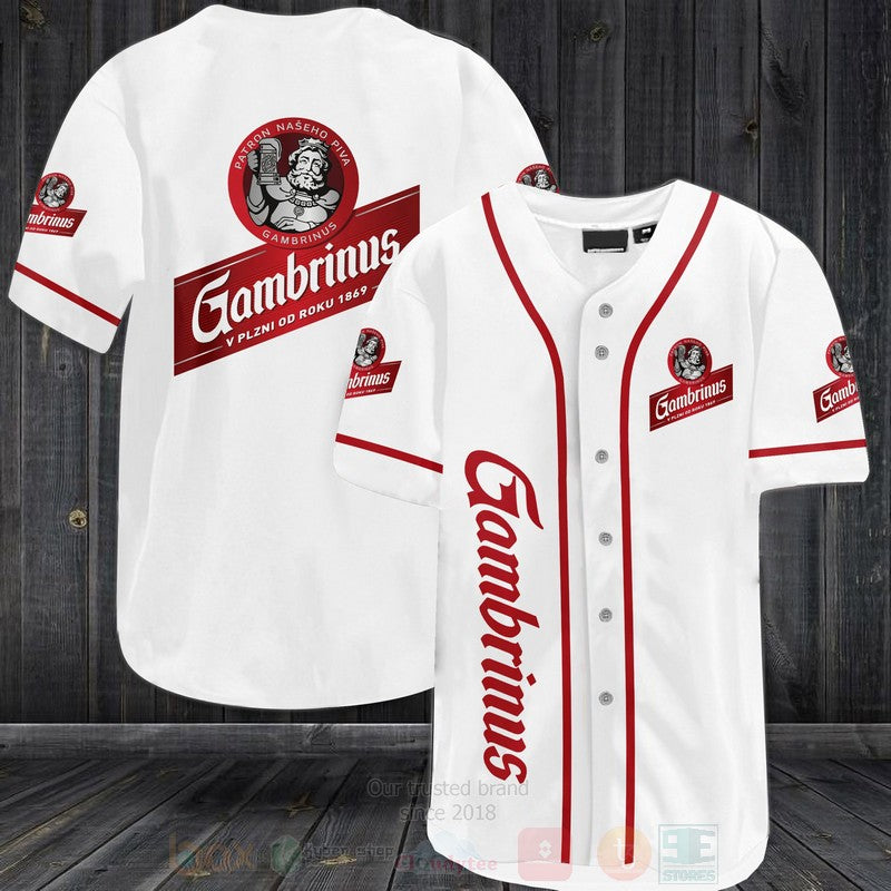 FASHION Gambrinus Baseball Jerseys Botton Shirt