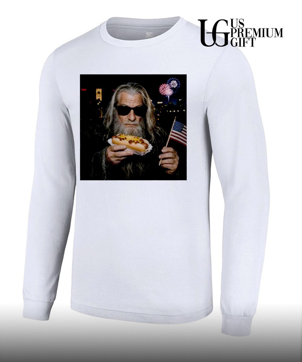 Gandalf Wizard Hot Dog 4th Of July shirt
