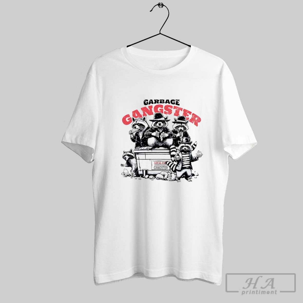 Garbage Gangster Raccoon Graphic T-Shirts, Hoodie, Sweatshirt | InkRitualCo.com