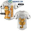 Garfield Time Is Precious Waste It Wisely Personalized Baseball Jersey