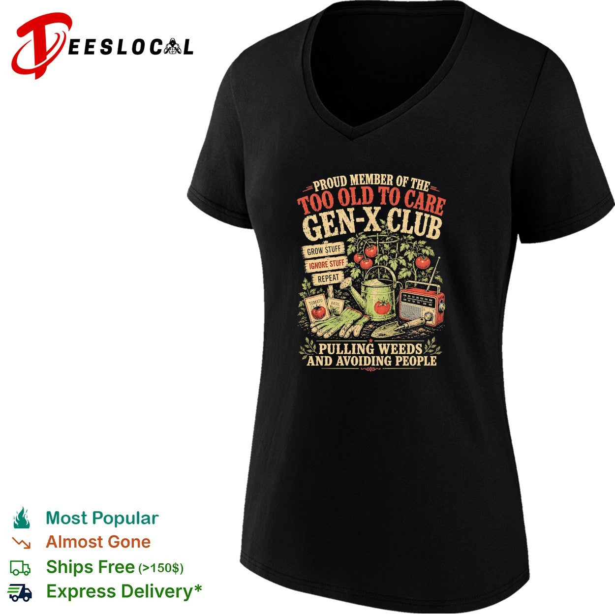 Gen x club pulling weeds and avoiding people shirt